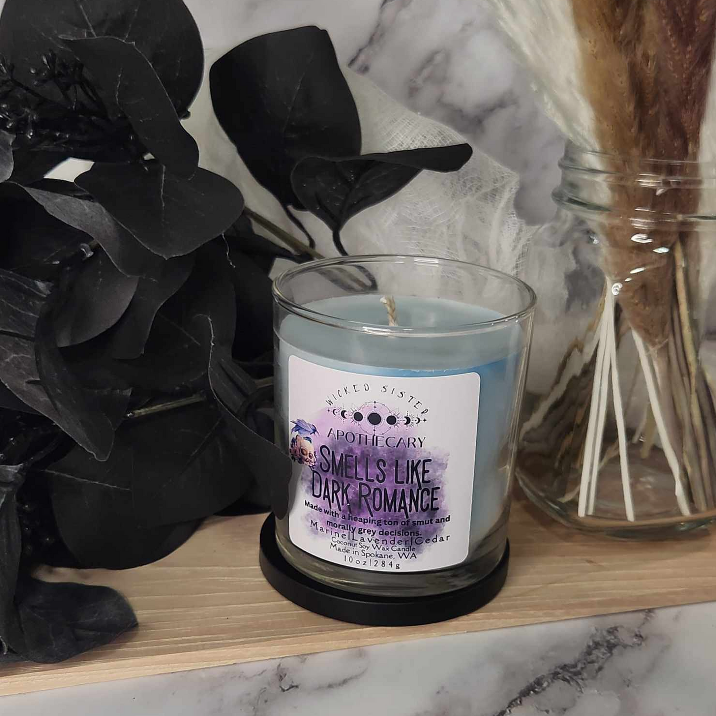 Smells Like Dark Romance coconut soy candle