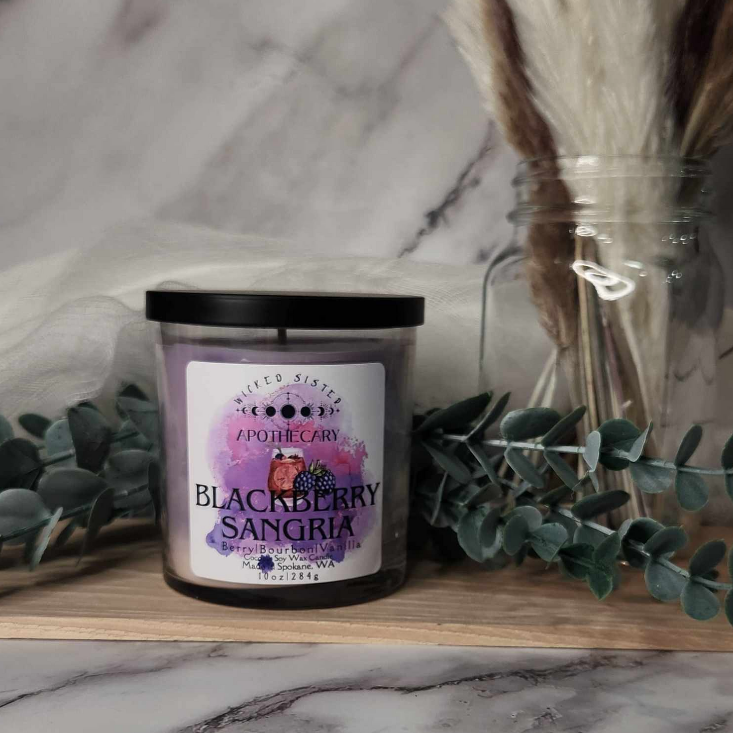 Blackberry Sangria coconut soy candle