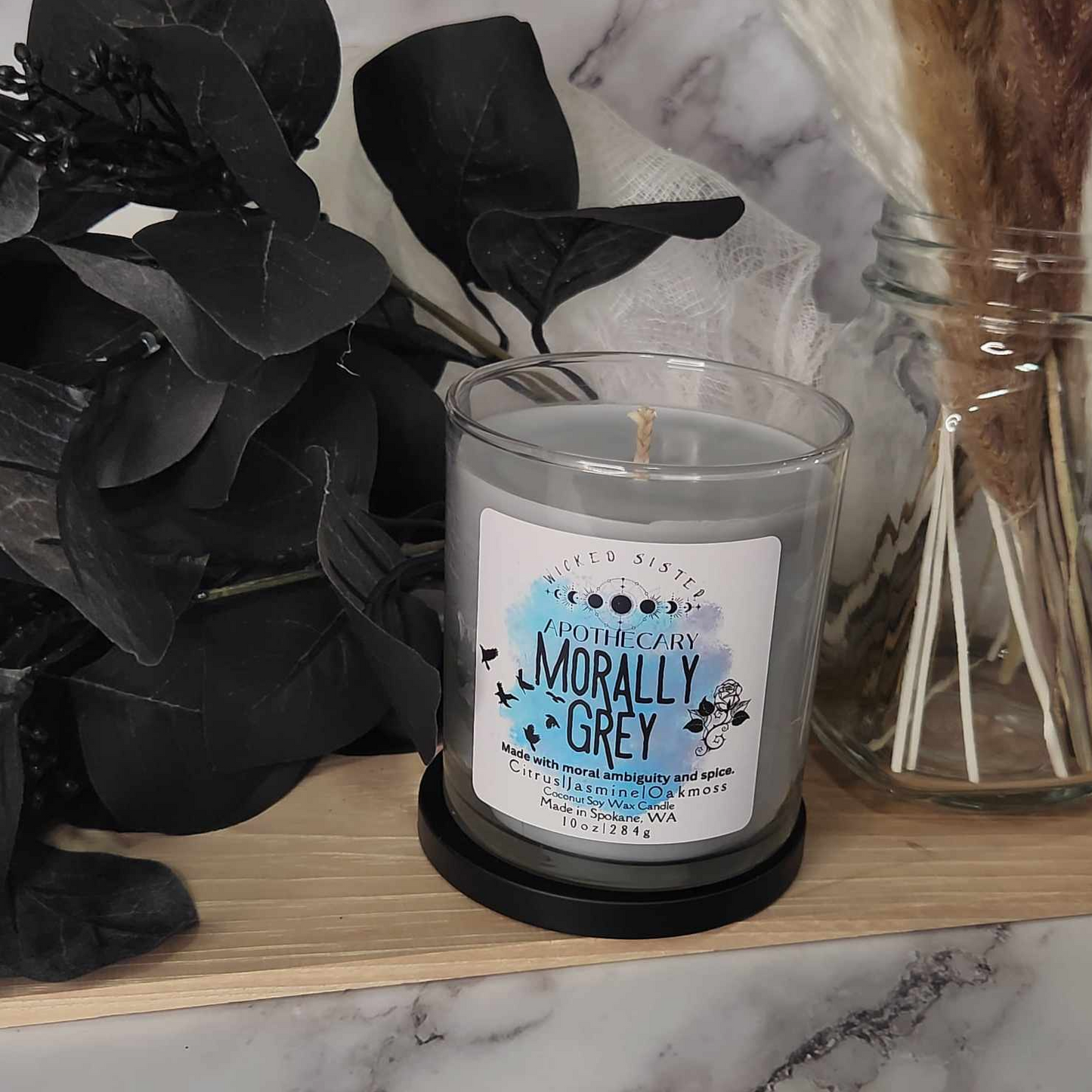 Morally Grey coconut soy candle