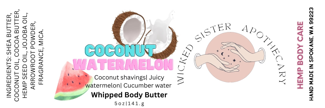 Coconut and Watermelon Foaming Body Scrub