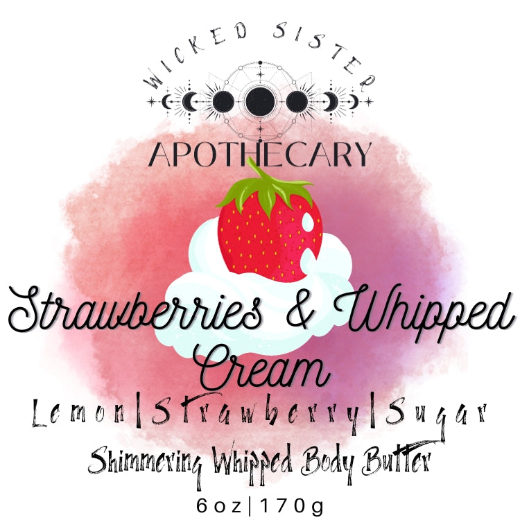 Strawberries and Whipped Cream Shimmering Body Butter