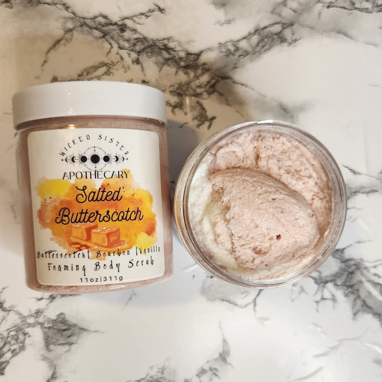 Salted Butterscotch Foaming Sugar Scub