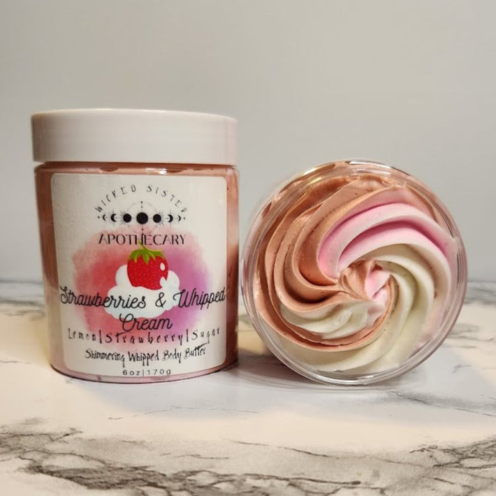 Strawberries and Whipped Cream Shimmering Body Butter