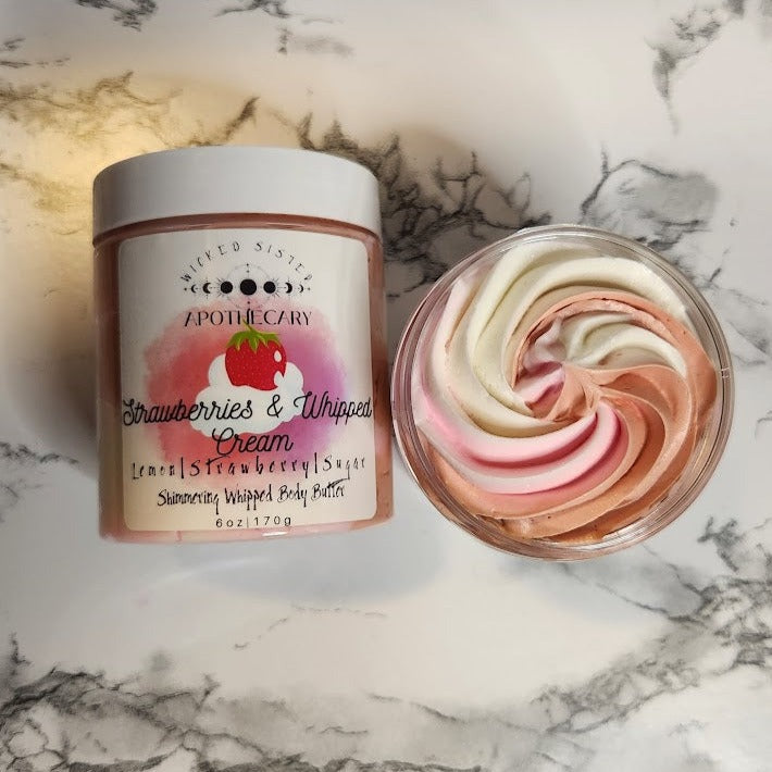 Strawberries and Whipped Cream Shimmering Body Butter