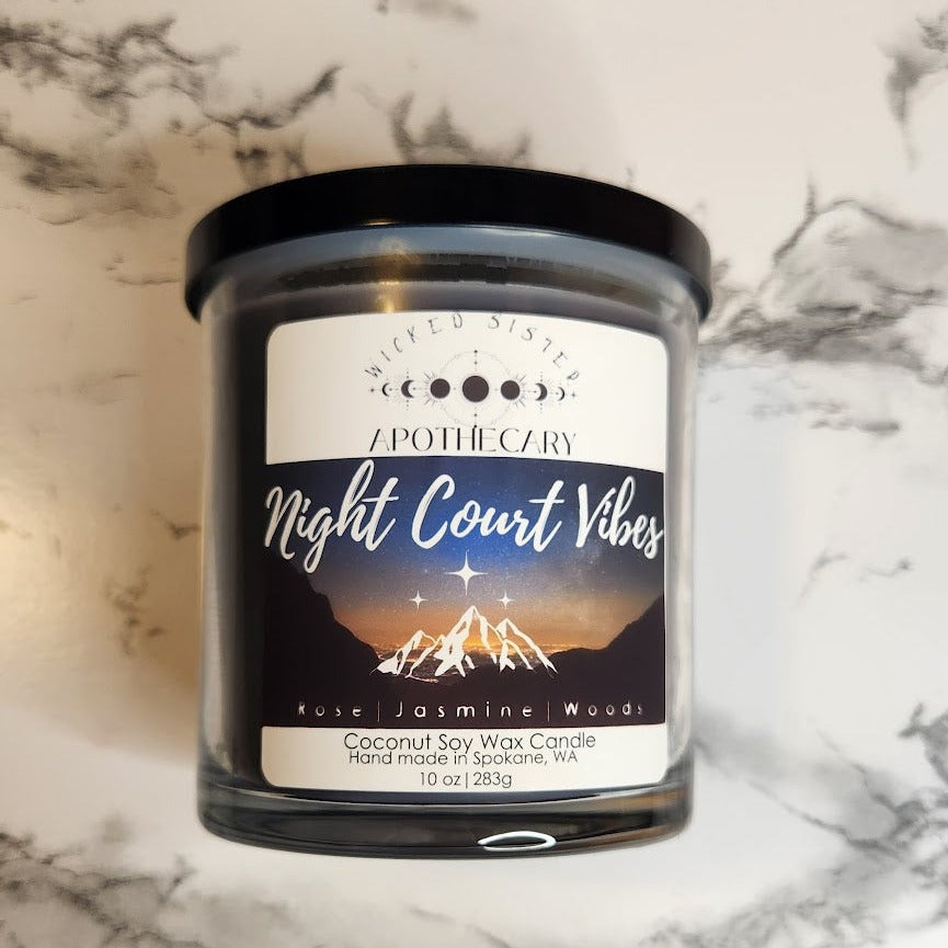 Night Court Vibes Coconut Soy Wax Candle