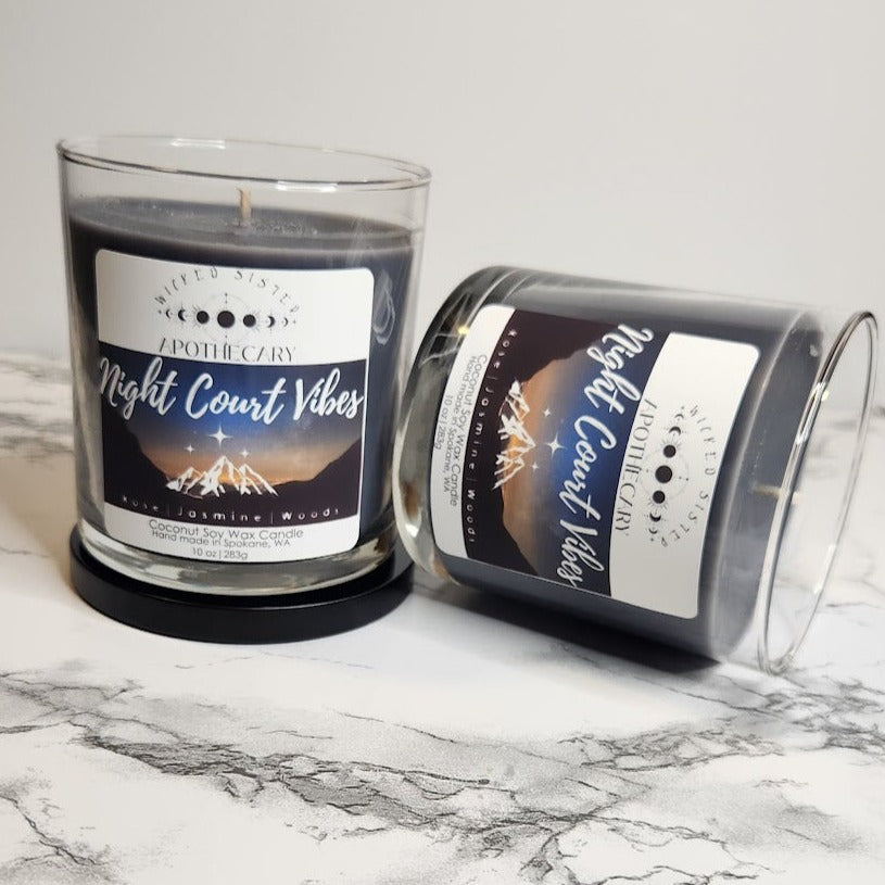 Night Court Vibes Coconut Soy Wax Candle