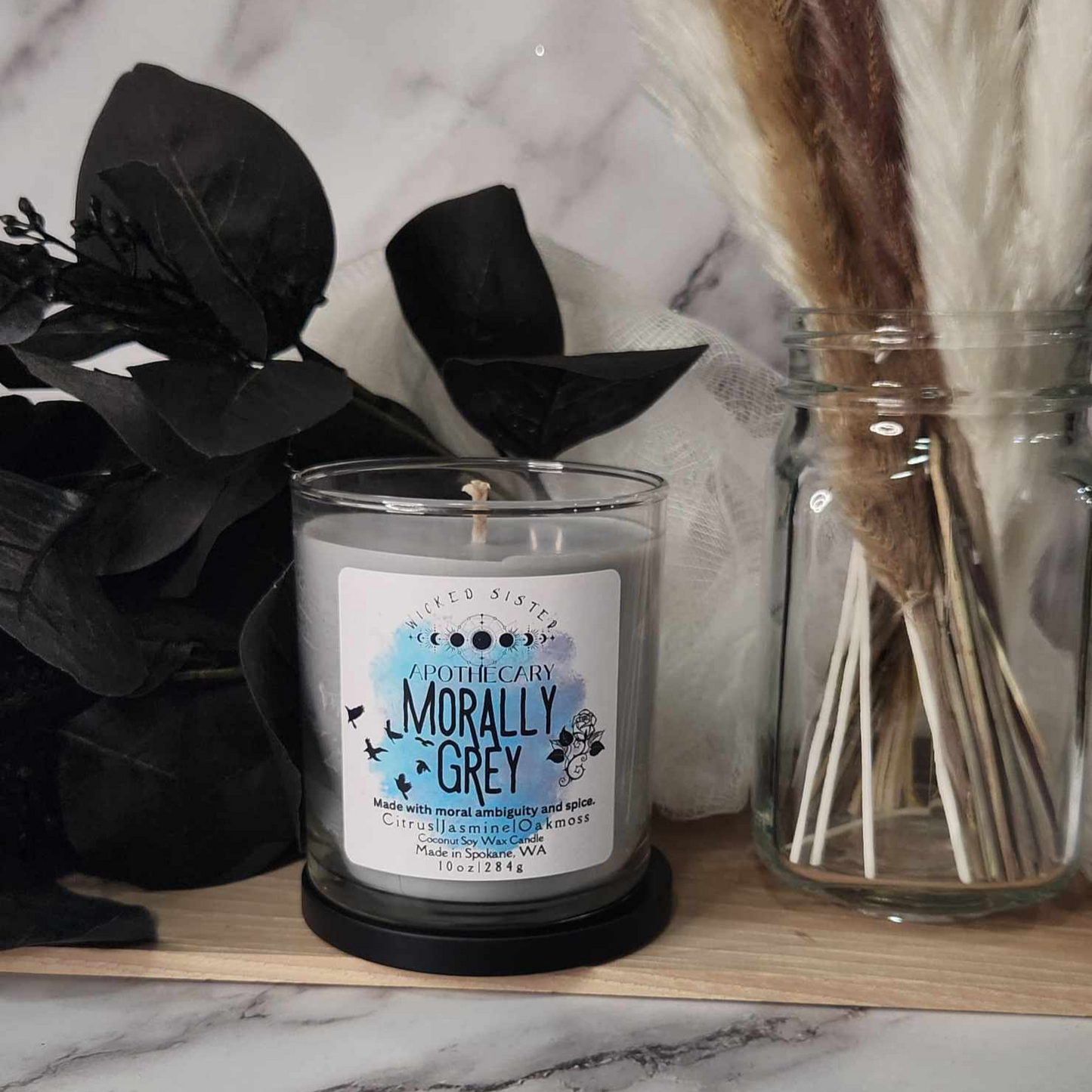 Morally Grey coconut soy candle