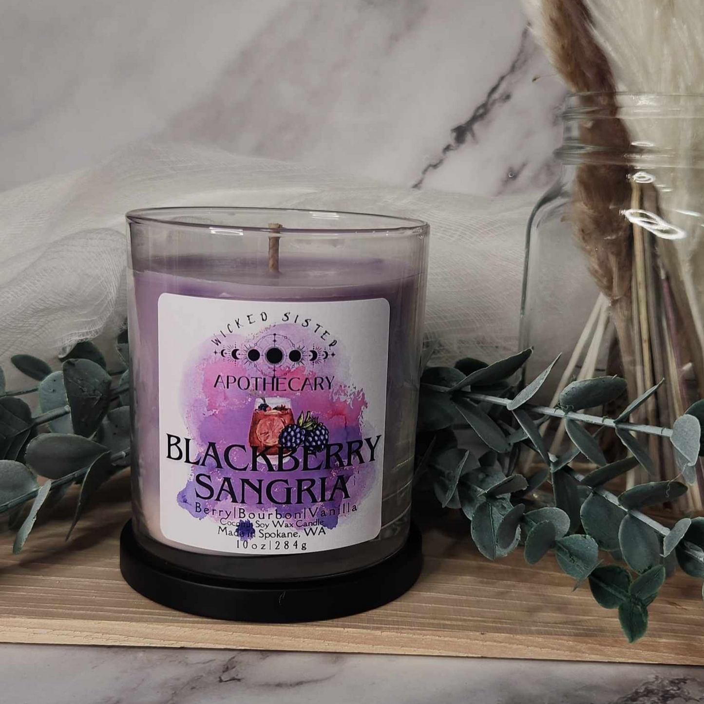 Blackberry Sangria coconut soy candle