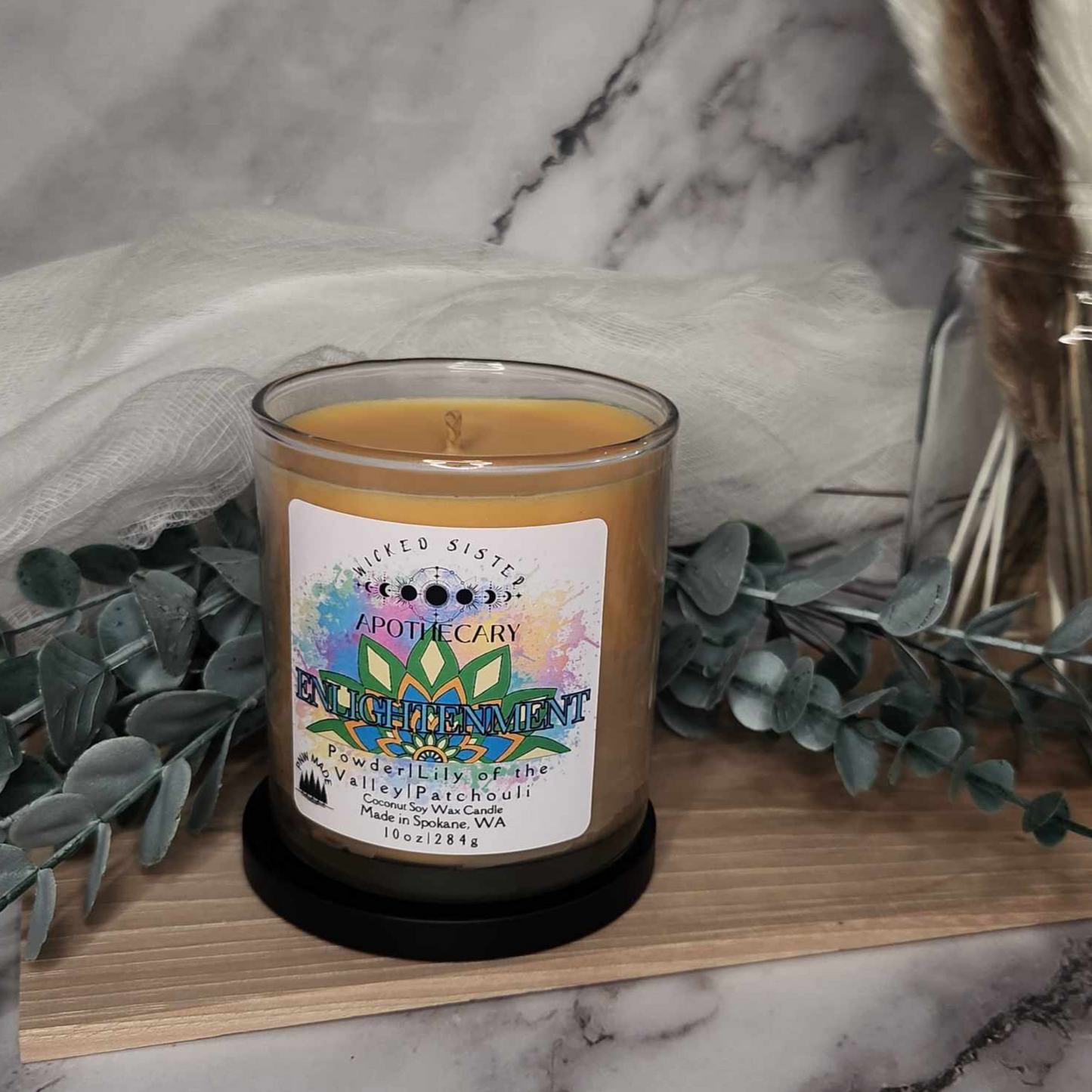 Enlightenment coconut soy wax candle