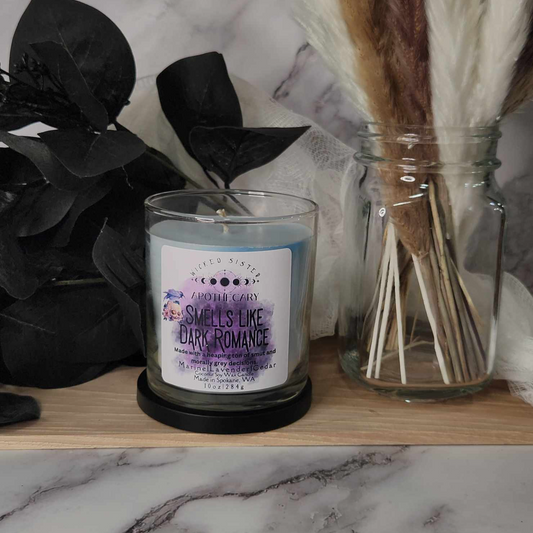 Smells Like Dark Romance coconut soy candle