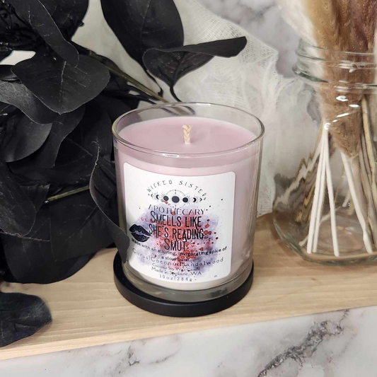 Smells Like She's Reading Smut coconut soy candle