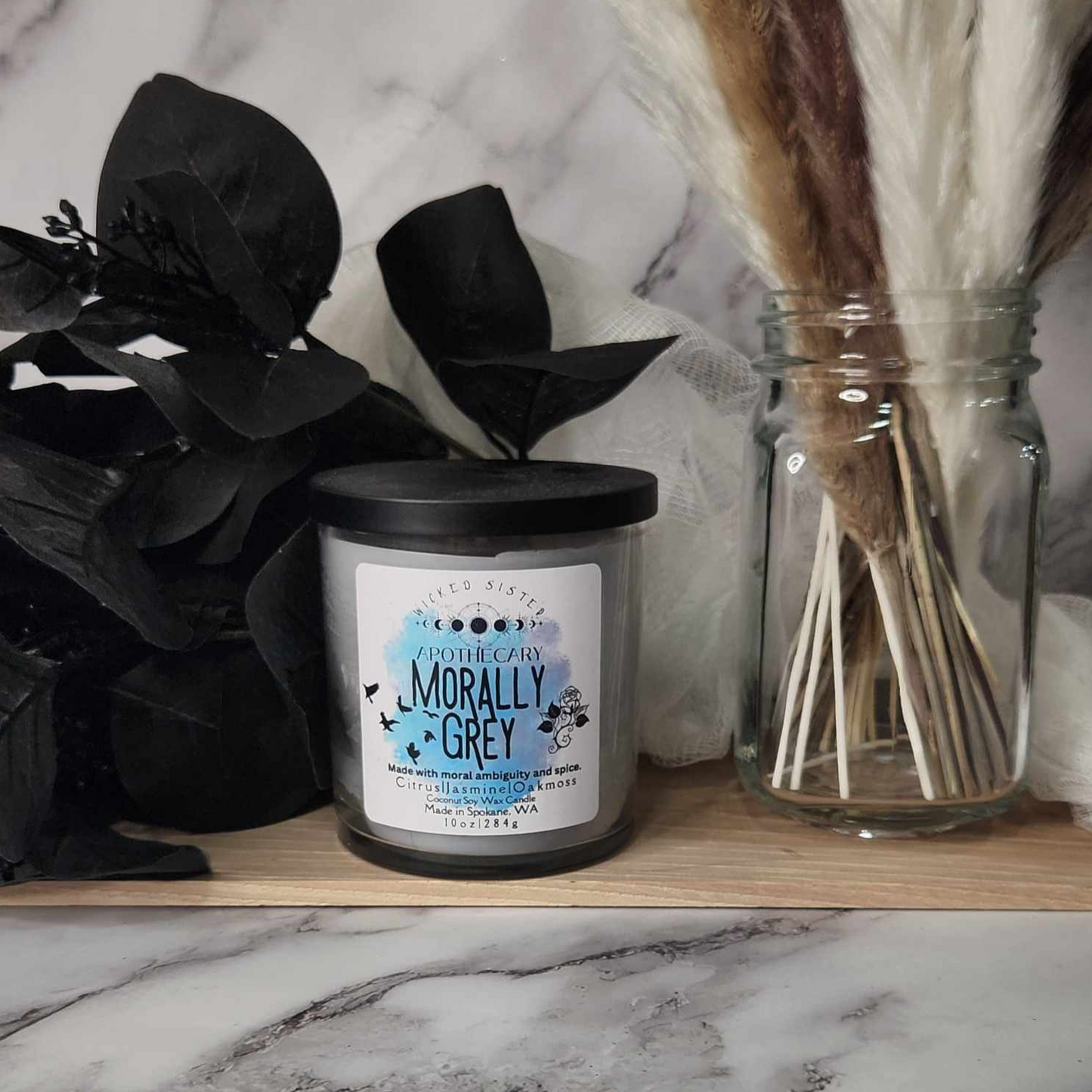 Morally Grey coconut soy candle