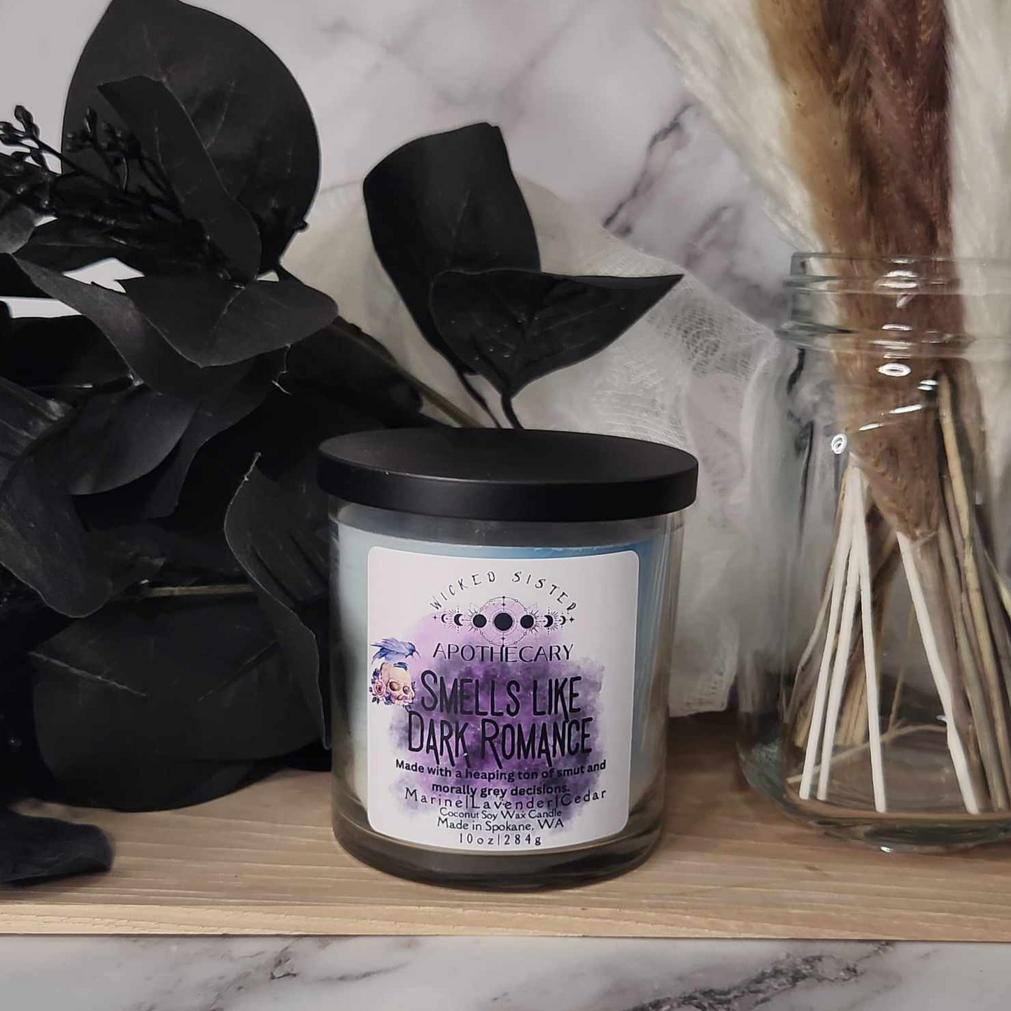 Smells Like Dark Romance coconut soy candle