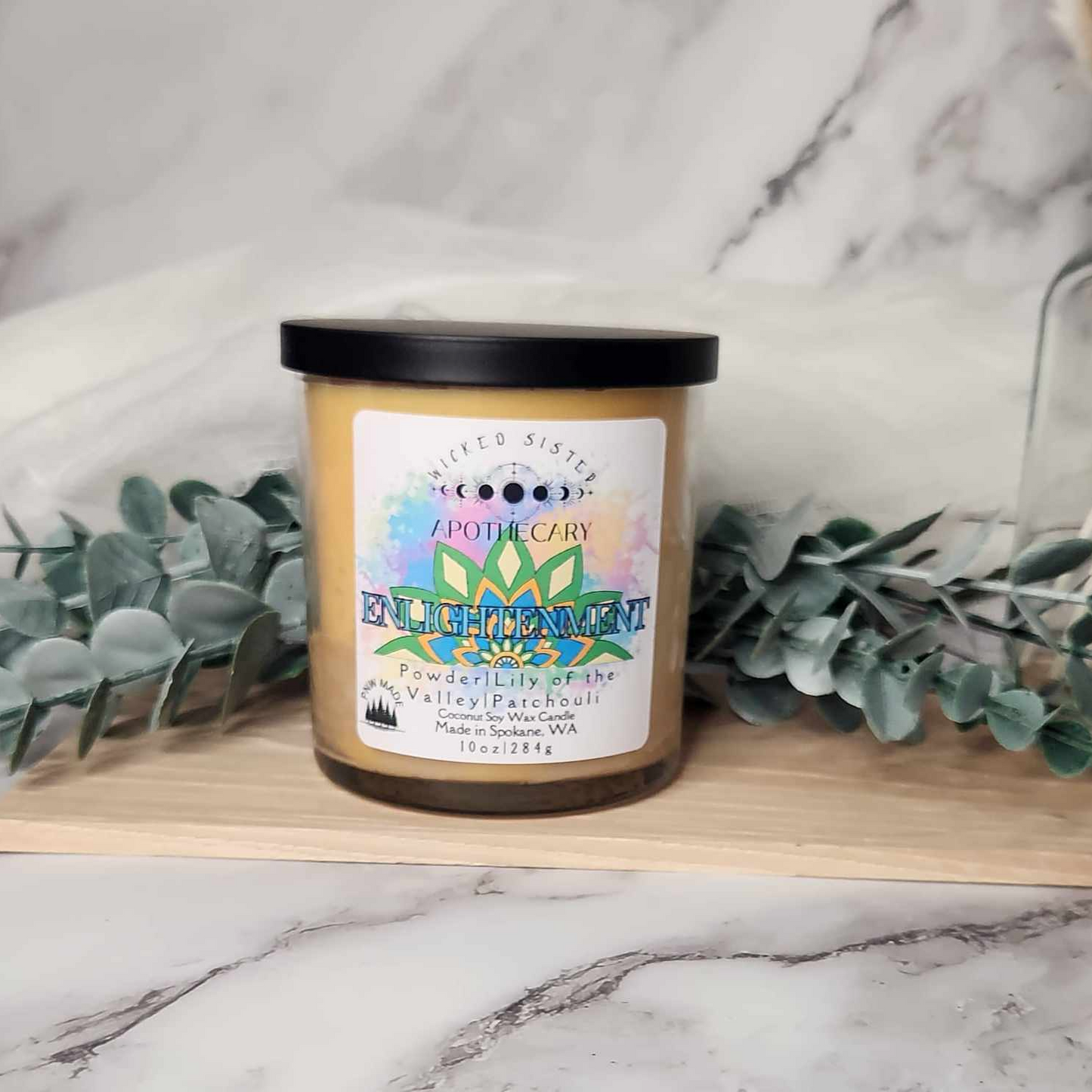 Enlightenment coconut soy wax candle