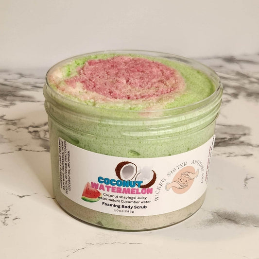 Coconut and Watermelon Foaming Body Scrub
