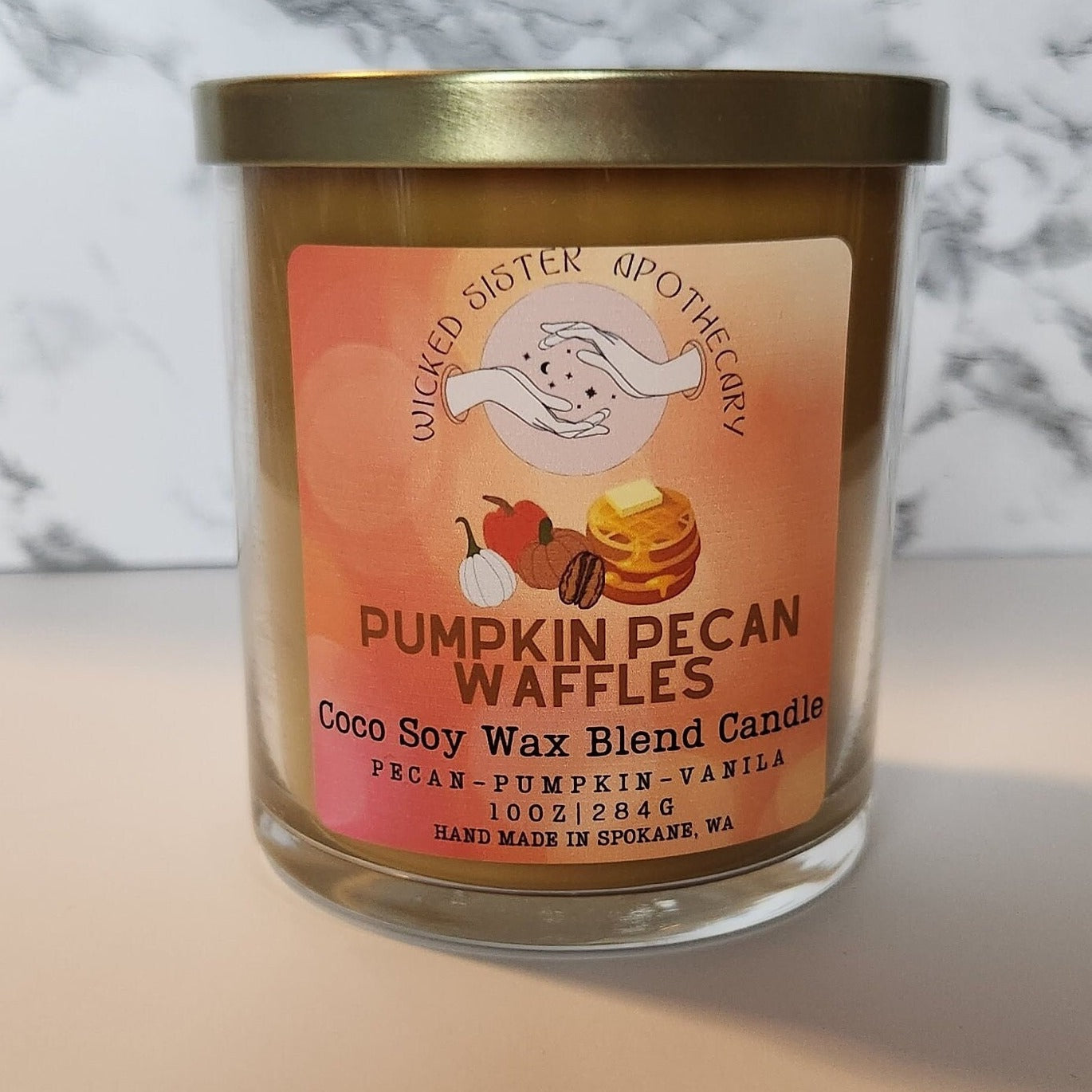 Pumpkin Pecan Waffles Coco Soy Wax Candle