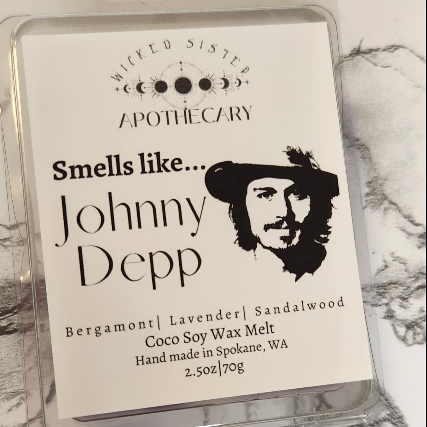 Smells like Johnny Depp wax melt