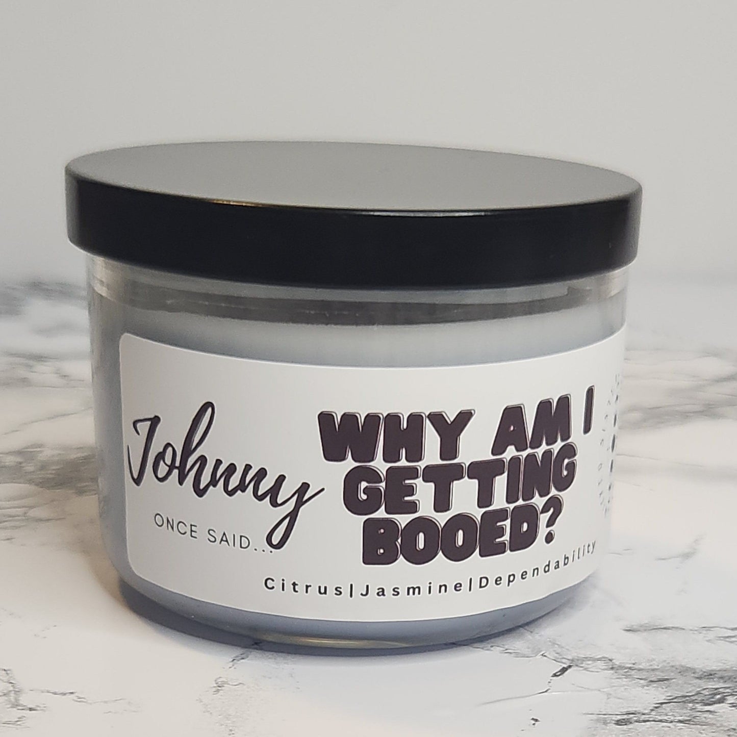 Johnny- why am I getting booed? coconut soy wax candle