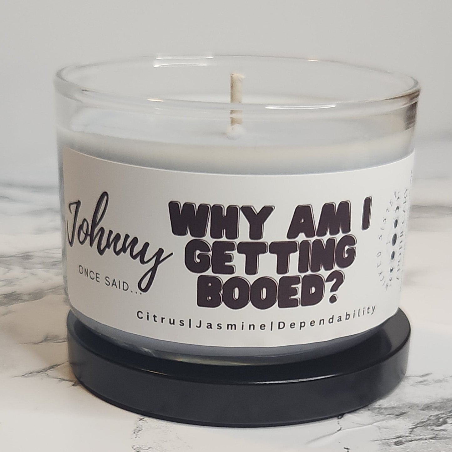 Johnny- why am I getting booed? coconut soy wax candle