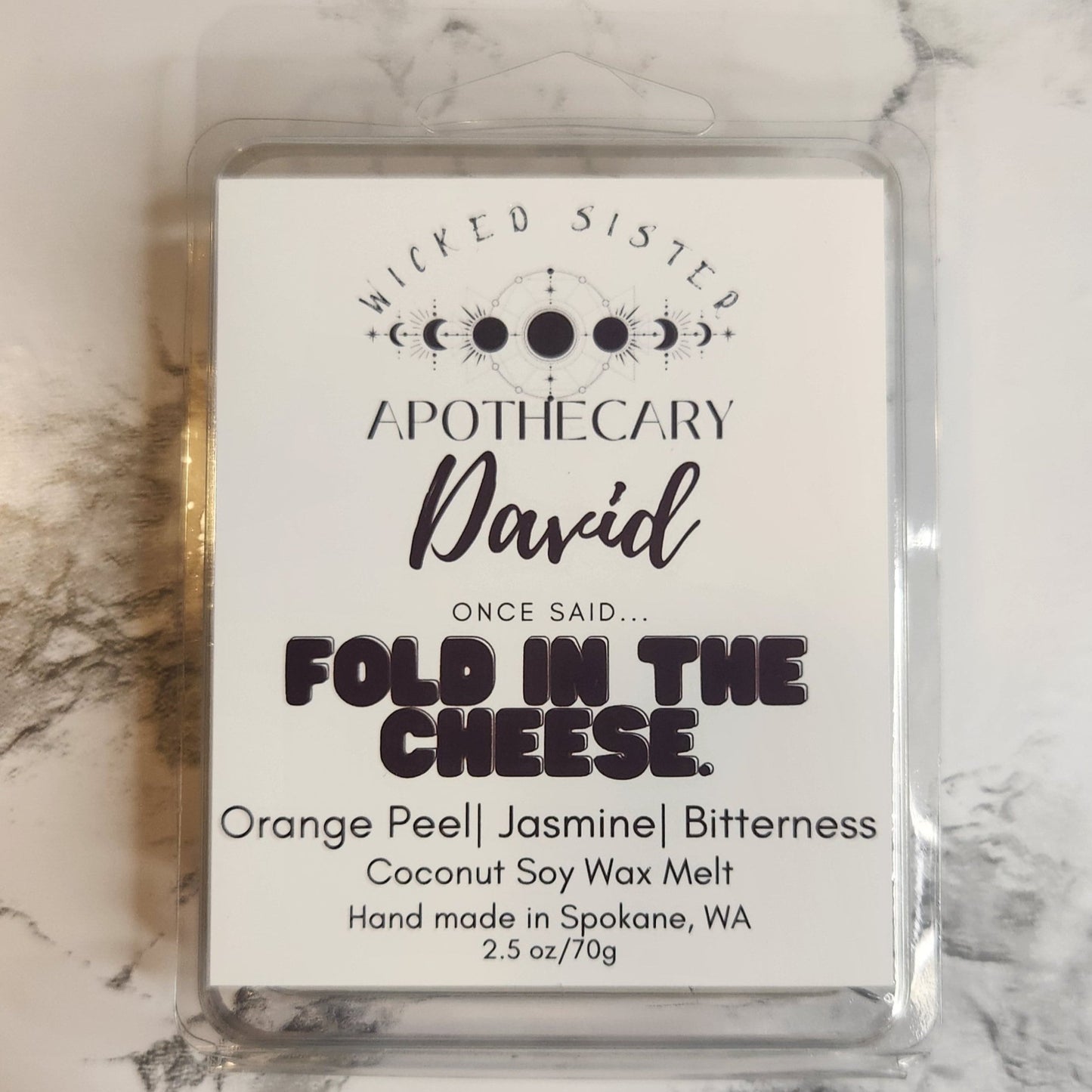 David-fold in the cheese coconut soy wax melt